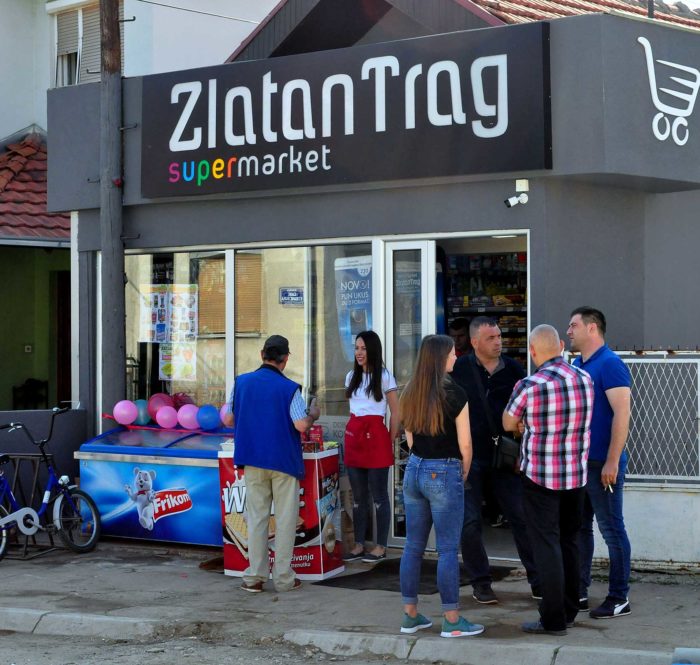otvoren novi mini market Zlatan Trag u ulici Ivana Milutinovica u Leskovcu